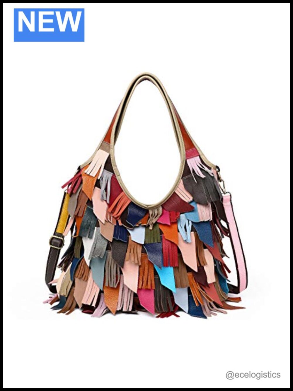 Genuine Leather Large Tote Hobo Bag Handbag with Removable Strap